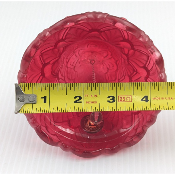 Original WaltherGlas Red Glass Bell Winter Christmas Tree Germany 5.5" H Rare - Picture 9 of 10